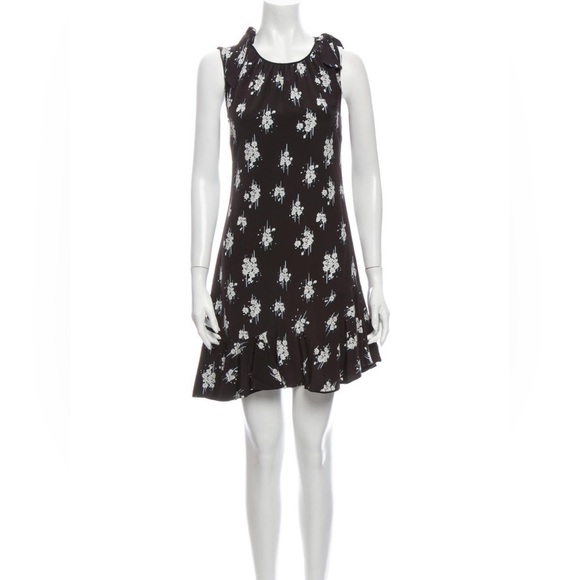 Derek Lam 10 Crosby Silk Mini Floral Sleeveless  Dress Sz 6 - Picture 1 of 9